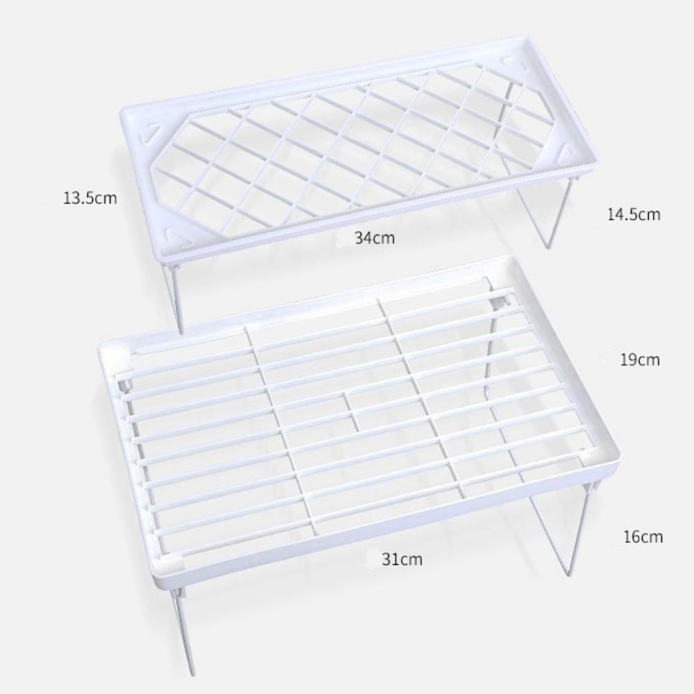 Giá đựng phụ kiện Pison 2 tầng màu trắng có thể gấp gọn, sắp xếp đồ gọn gàng - PK024 - 01 bộ