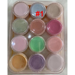 Sét Bột Mỹ 12 Màu 4 Tác Dụng (Đắp Móng - Đắp Hoa Nổi - Đắp Hoa Fantasy- Nhúng)