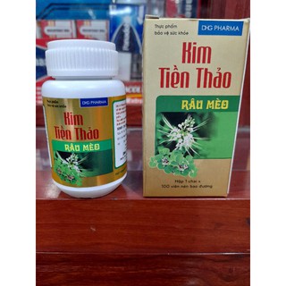 Kim Tiền Thảo Râu Meo_Hỗ trợ cho người bị bệnh sỏi tiết niệu.Lọ 100 viên nén bao đường