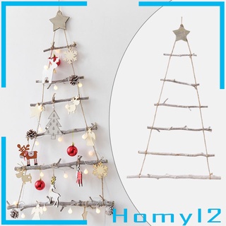 Christmas Tree Wall Hanging or Holiday Natural Wood