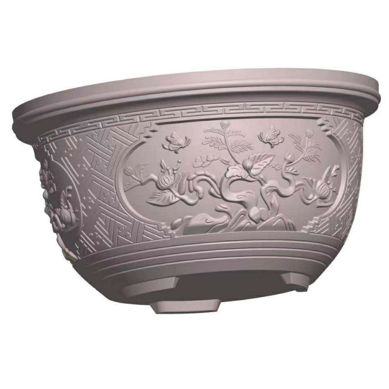 Bộ chậu tròn 60 cao 35cm chân ABS cao 15cm