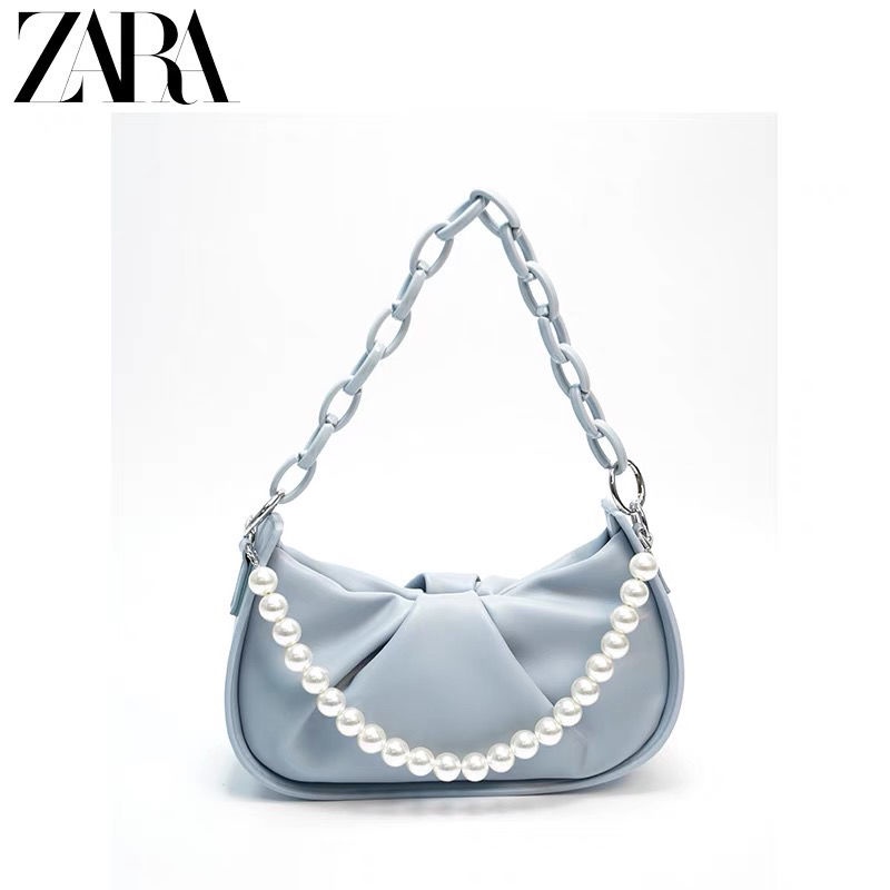 Túi Đeo Vai Zara Hình Đám Mây Nhỏ Gọn Phối Dây Xích Cho Nữ