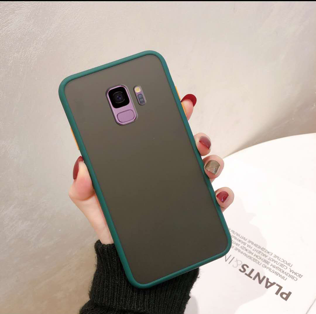 Ốp điện thoại silicone nhám trong suốt chống sốc cho SAMSUNG Galaxy S9 S9PLUS