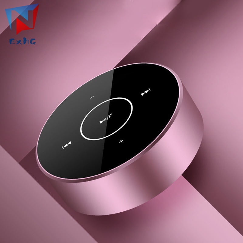 Loa Bluetooth Không Dây Mini Hình Tròn Có Đèn LED Cảm Ứng Rảnh Tay