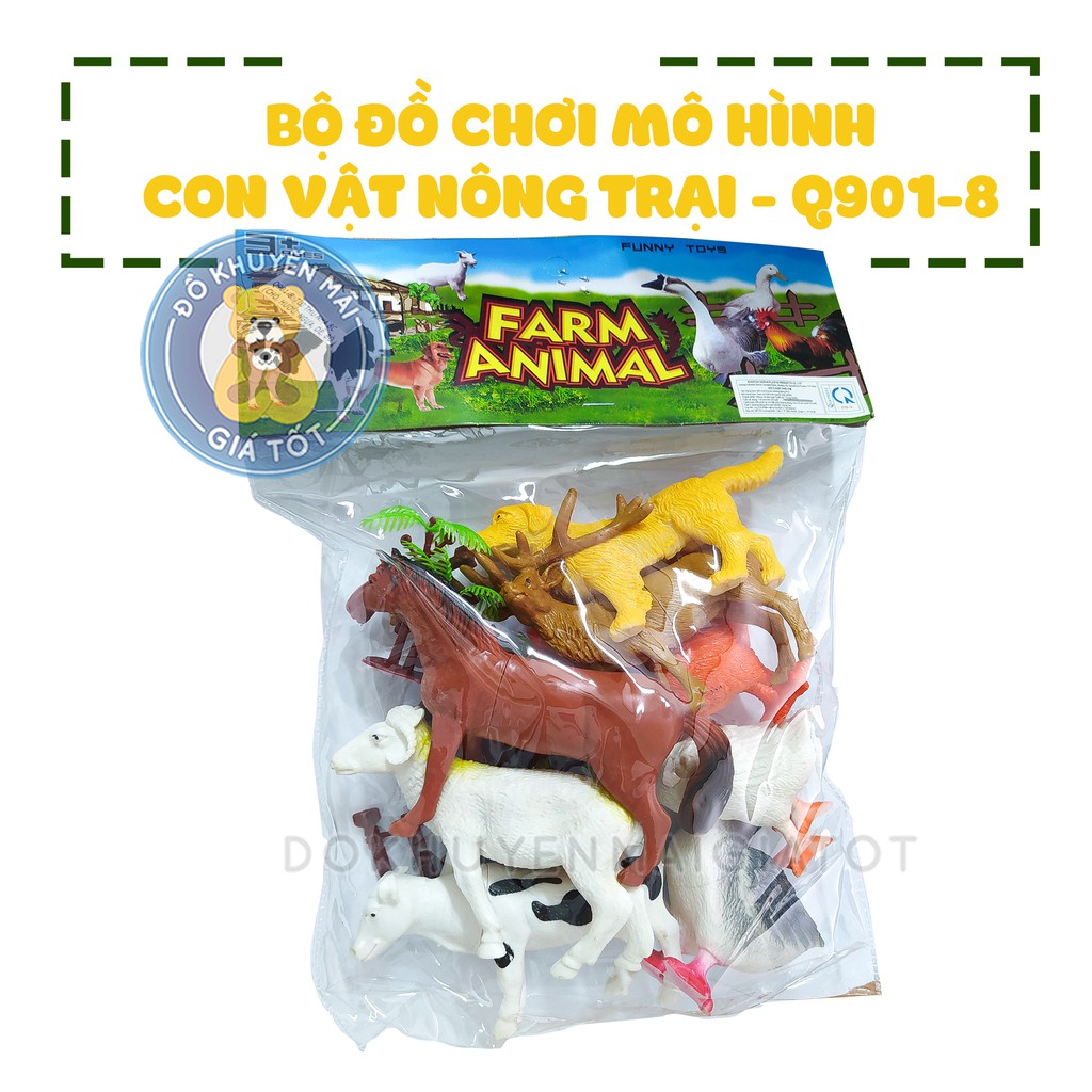 LinhAnh Mô hình động vật thú nuôi trong nhà bằng nhựa an toàn cho bé Q901-8 - Đồ khuyến mãi giá tốt nhatlinh1824