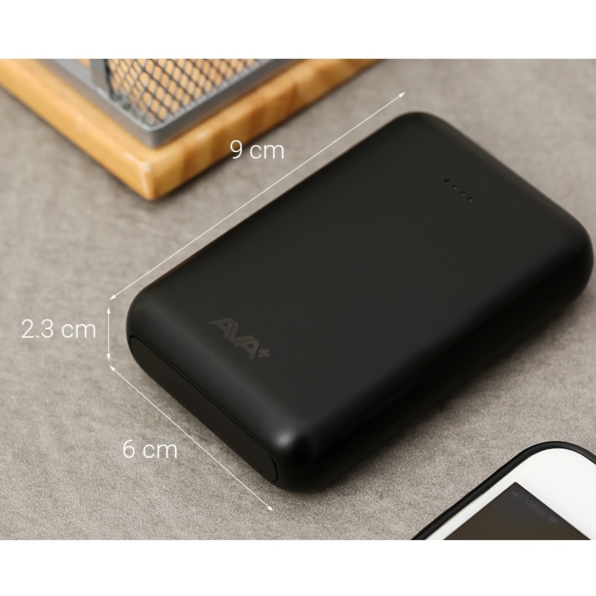 Pin sạc dự phòng AVA DS2107 10000mAh - Chính hãng BH 12 tháng