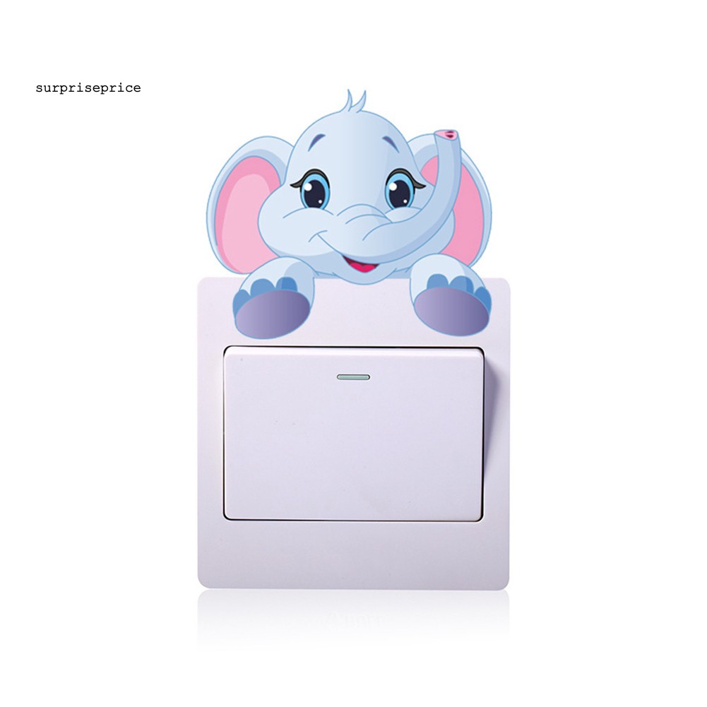 Miếng Dán Trang Trí Công Tắc Điện Hình Động Vật Hoạt Hình Đáng Yêu