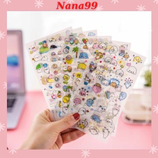 💖Set 6 Tờ Sticker [HOT NEW] Tem Dán Tổng Hợp Hoạ Tiết Hoạt Hình/ Hình Học Nana DTH948