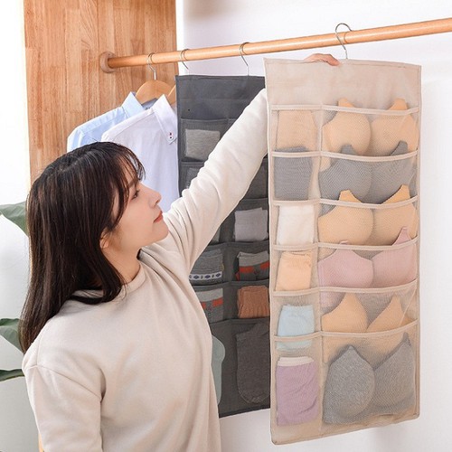 TÚI TREO ĐỒ LÓT - TẤT 2 MẶT NHIỀU NGĂN TIỆN ÍCH 30 NGĂN