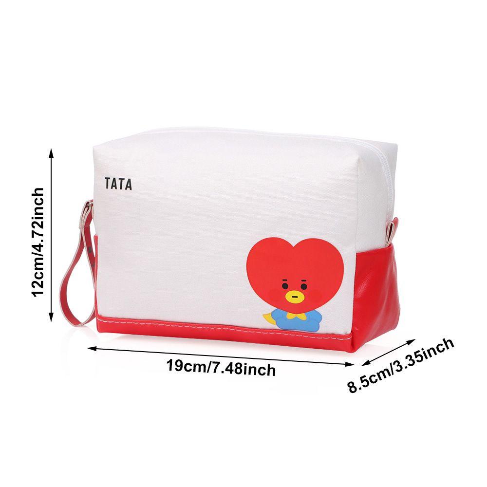 Túi đựng bút thời trang hình hoạt hình Kpop BTS BT21 đa năng