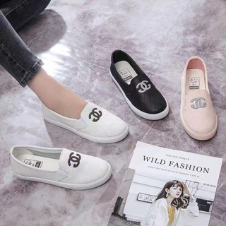 Giày slipon nữ kẻ ô chữ X sang chảnh siêu đẹp - TT120