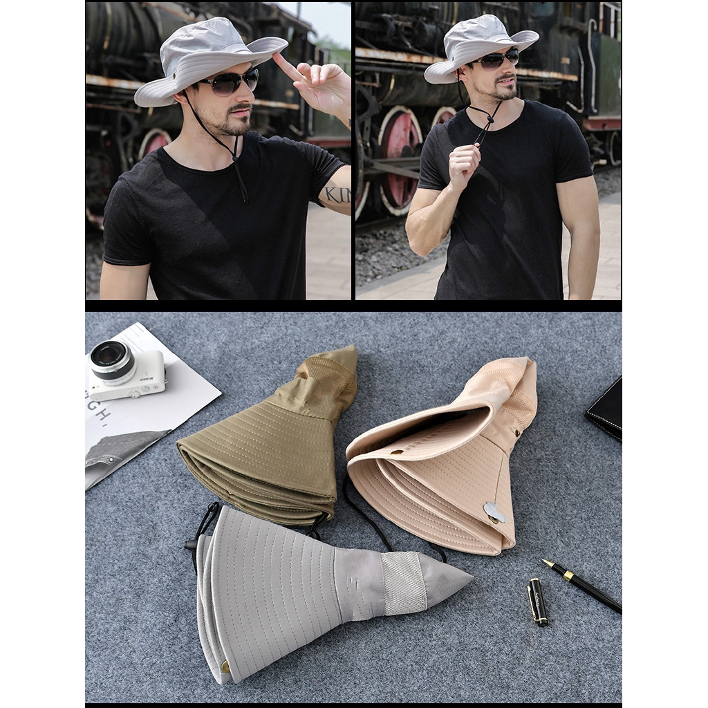 Vintage fashion wide brim hat