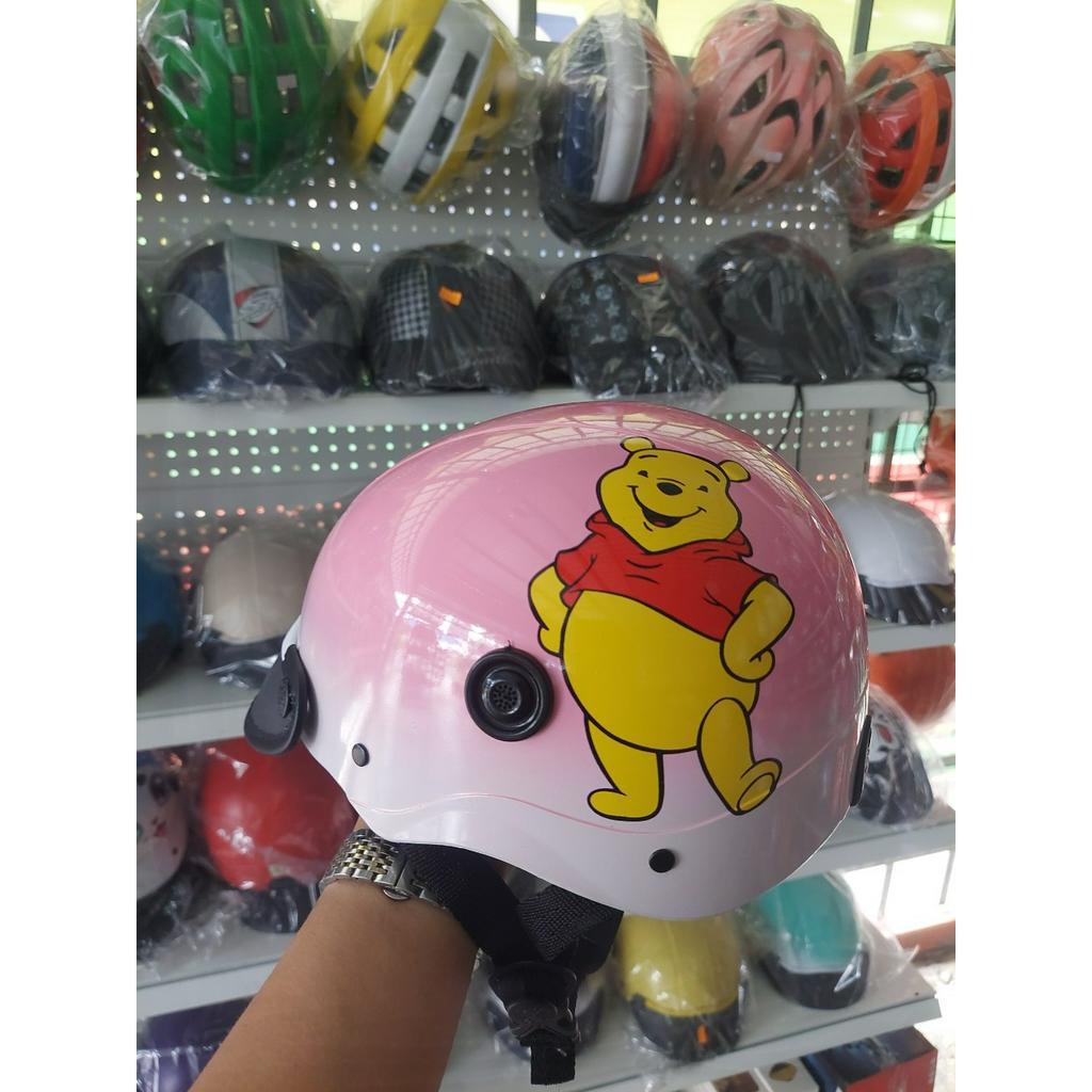 Nón Bảo Hiểm sơn in hình thú 3d cute, mũ 2 line sang trọng