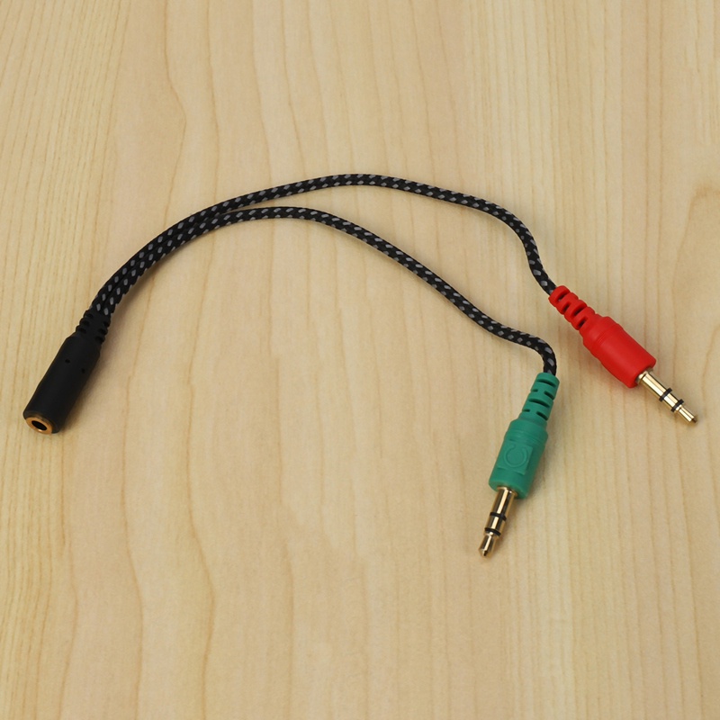 Đầu Chia Cổng 3.5mm Thành Hai Cổng 3.5mm Tiện Dụng Cho Máy Tính PC