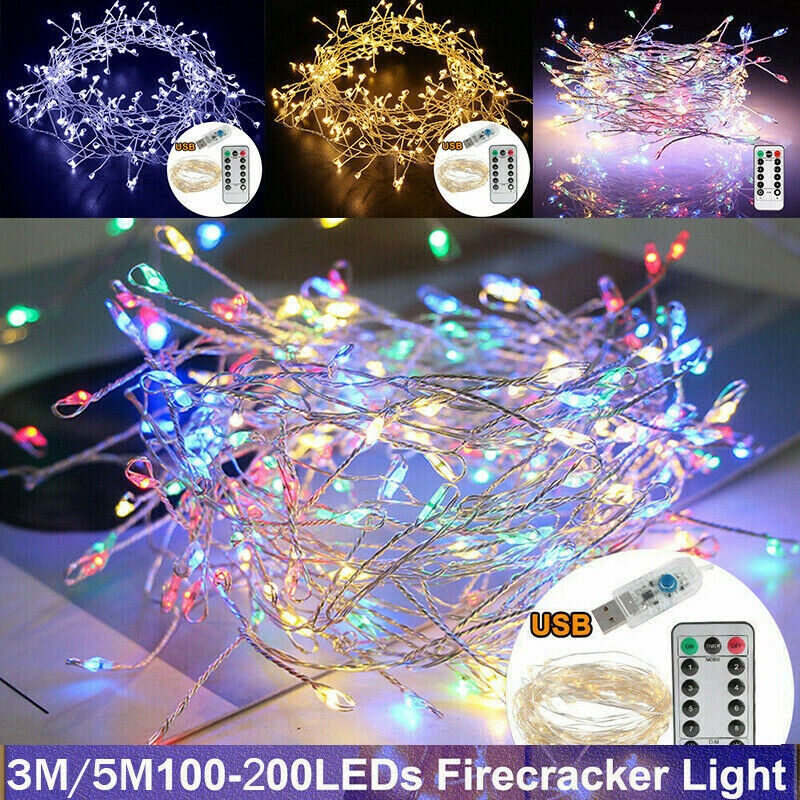 Dây Đèn LED Treo Tường Trang Trí Giáng Sinh / Tiệc Cưới / Sinh Nhật Cổng Sạc Usb