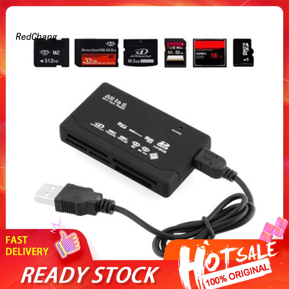 Đầu Đọc Thẻ Nhớ Sd Tf Cf Ms Micro (m2) Usb 2.0 Đa Năng