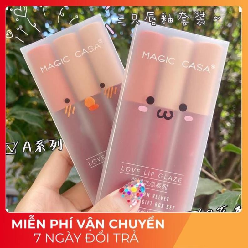 Son MAGIC CASA ⚡️𝐅𝐑𝐄𝐄 𝐒𝐇𝐈𝐏⚡️ Sét 3 Son Kem Siêu Lì | BigBuy360 - bigbuy360.vn
