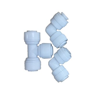 Bộ 3 cái cút nối nhanh hai đầu và 1 tê dây phi 6 máy lọc nước