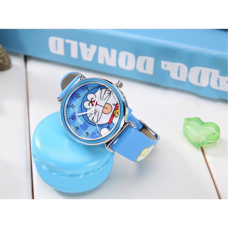 Đồng hồ da đeo tay họa tiết Doraemon hoạt hình phong cách Harajuku | BigBuy360 - bigbuy360.vn