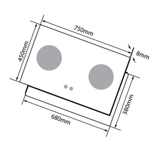 Bếp Gas Âm Canzy CZ 268
