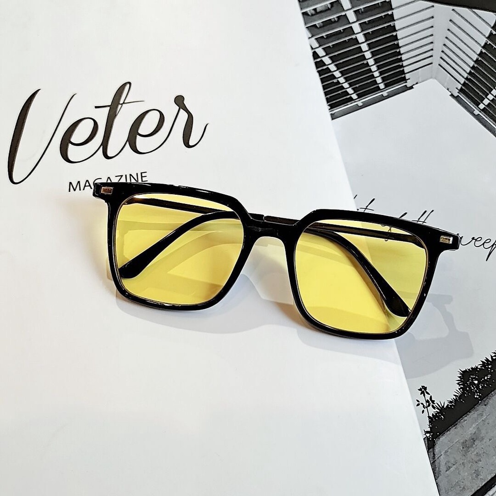 Kính Form vuông Nam Nữ 652 nhỏ xinh Chất liệu nhựa hàn quốc