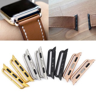 ♉Kn 2Pcs Metal Watchband Strap Connector Band Adapter for Apple Watch iWatch 1/2/3/4