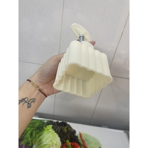 Khuôn trung thu Vuông trơn 1 mặt 150g-180g