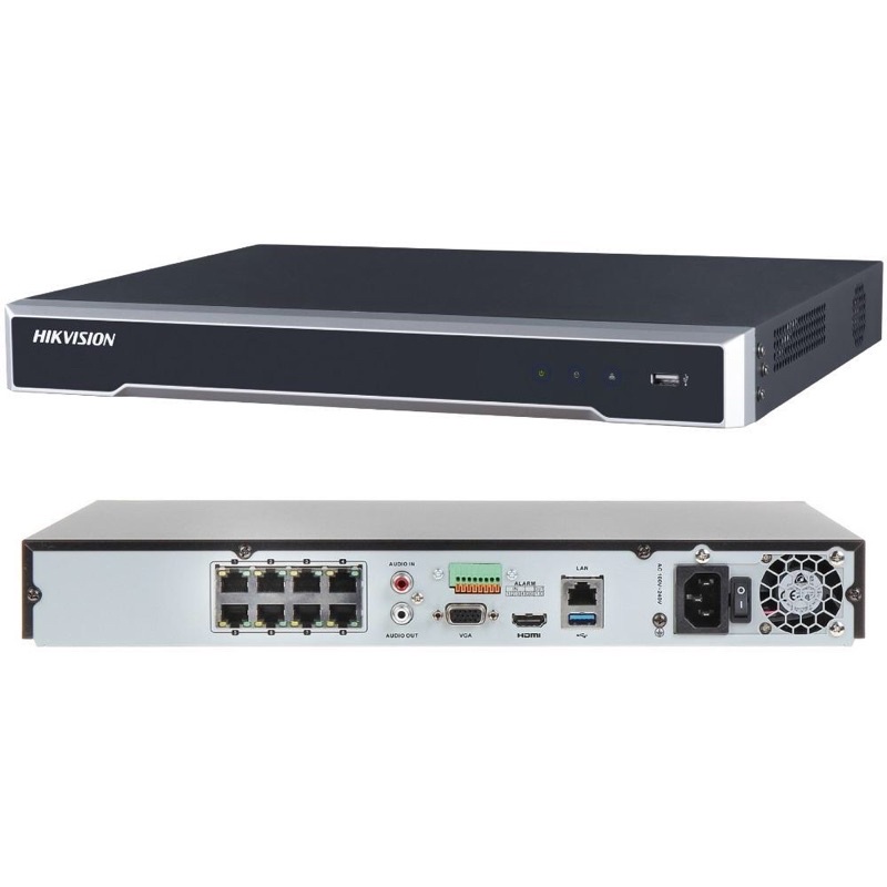 Đầu ghi IP Hikvision Ultra HD 4K 8 kênh, 2 ổ cứng DS-7608NI-K2/8P 7608 (chính hãng)