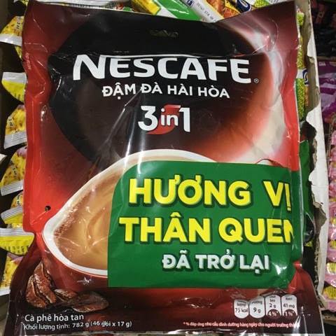 Cà phê NESCAFE đậm đà hòa tan 46goi