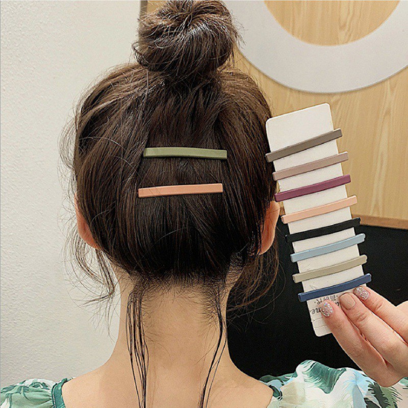 Kẹp Tóc Màu Sắc Macaron Đơn Giản Cho Nữ