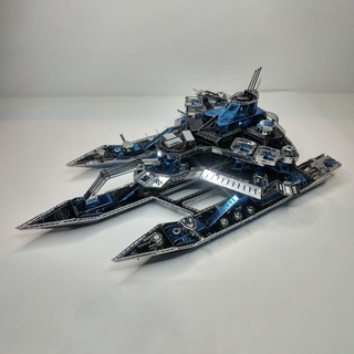 Mô Hình Kim Loại Lắp Ráp 3D Microworld Chiến Thuyền Phi Cơ The Leader Ship No1 [chưa ráp]