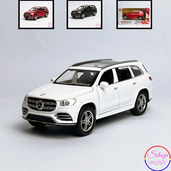 Xe đồ chơi mô hình sắt Mercedes-Benz GLS 580TẶNG KÈM BIỂN SỐ tỉ lệ 1:32 hãng Chimei