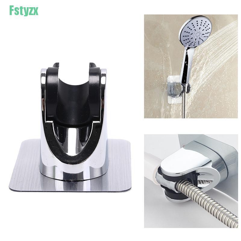 fstyzx bathroom shower head holder adjust no drilling bracket mount attachable sticker