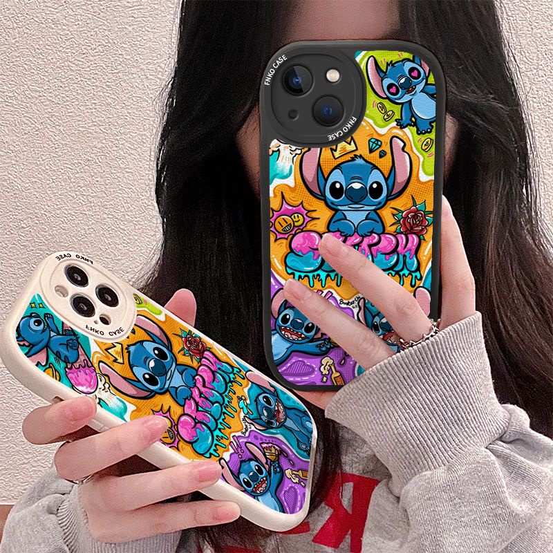 Disney Ốp Điện Thoại Silicon Mềm Chống Sốc Hình Lilo &amp; Stitch Cho IPhone 14 12 PRO 12 Mini 11 13 PRO Max Xs Max XR 6 7 8 Plus