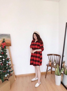 💃Đầm Sơ Mi Caro