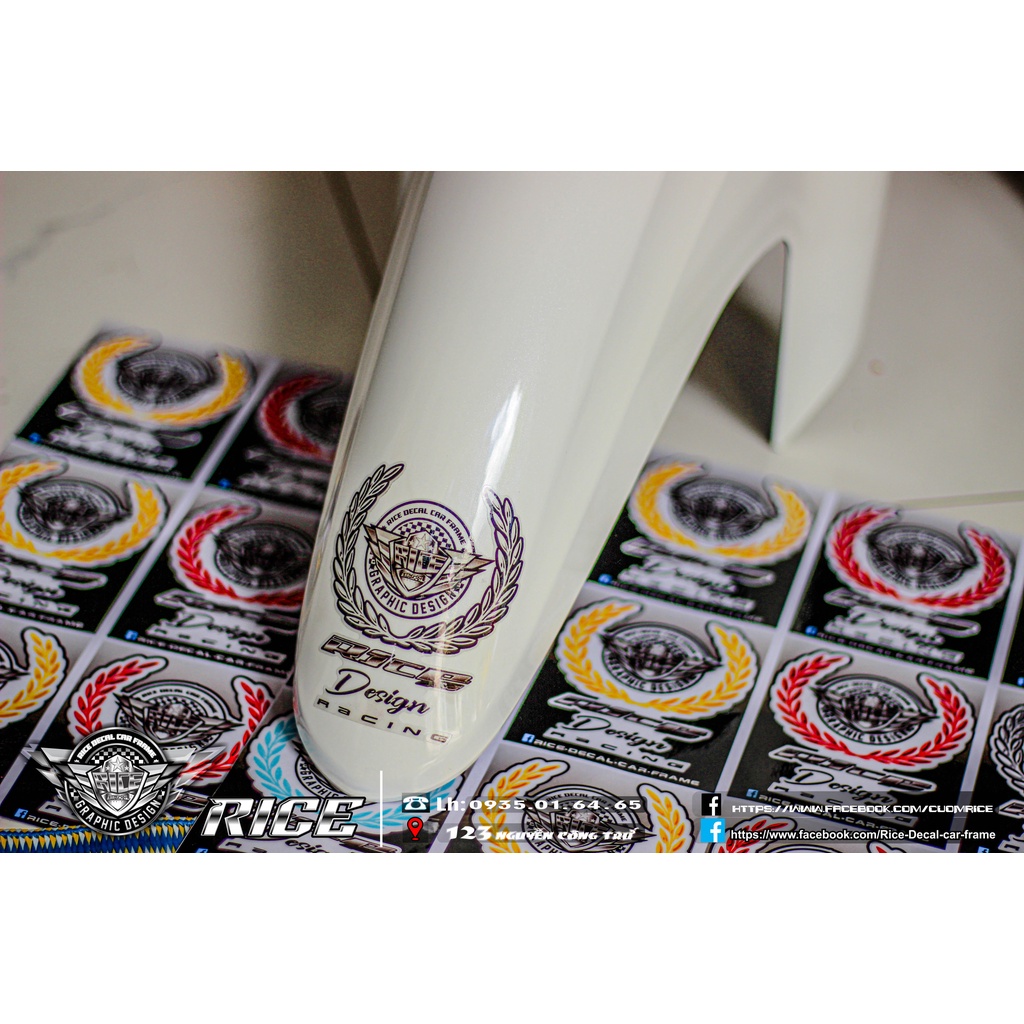 Tem Rice Dán Dè Mẫu Mới Cho Màu Sơn Trắng Bạc