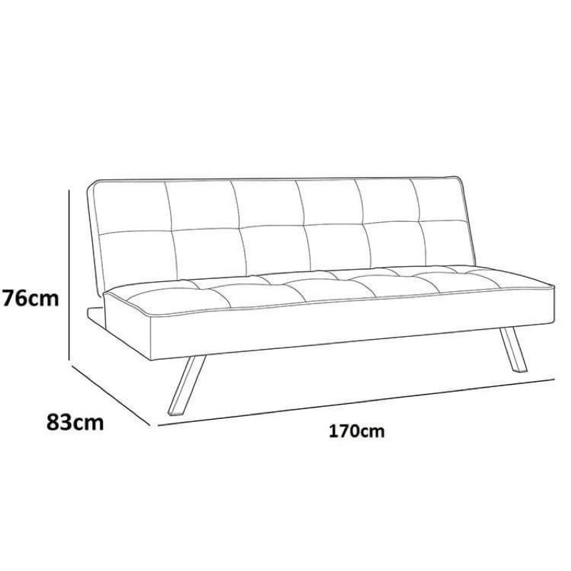 Sofa giường - Sofa Bed cao cấp chân kim loại mạ Crôm