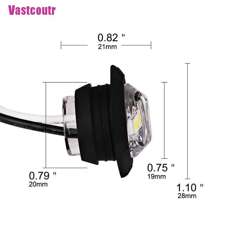Nút Tròn Mini Gắn Đèn LED Báo Tín Hiệu Cho Xe Hơi Xe Tải