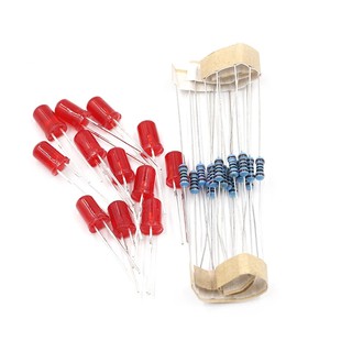 1 / 5 Bộ Đèn Nước NE555 + CD4017 Đèn Nước LED Điện Tử DIY Phần DIY DIY Bộ