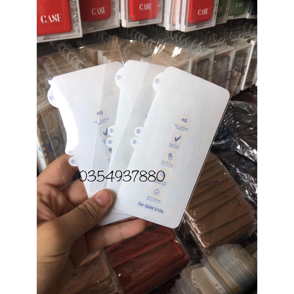 Miếng dán dẻo PPF AG Mặt trước, Mặt sau Cho Galaxy S10/ S10e/ S10 Plus/ S10 5G Chống vân tay, bảo vệ máy