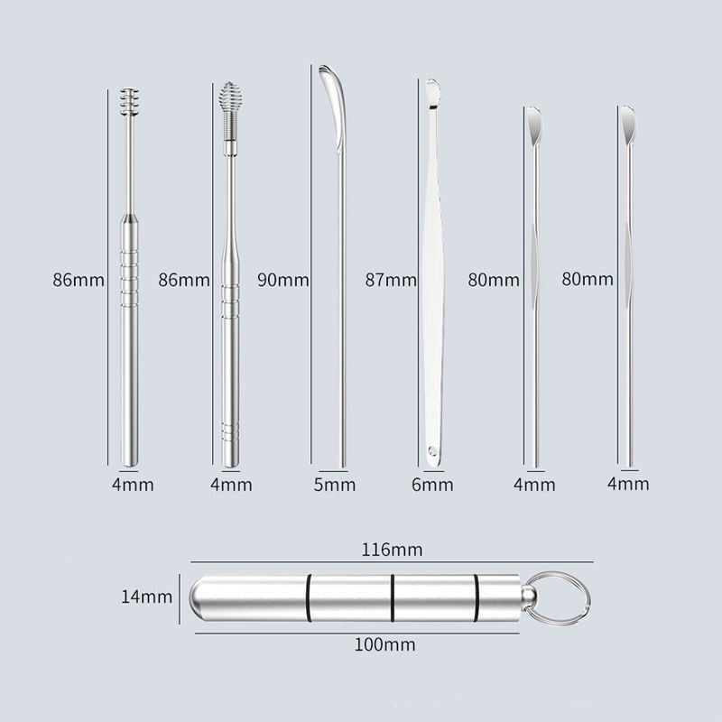 Set 7 Dụng Cụ Làm Sạch Ráy Tai Chuyên Dụng