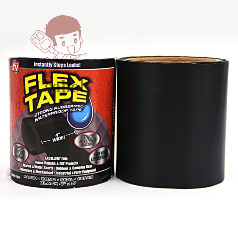 1.52m/5ft Flex Tape Seal Leakproof Rubberized Waterproof Shield Tapes
