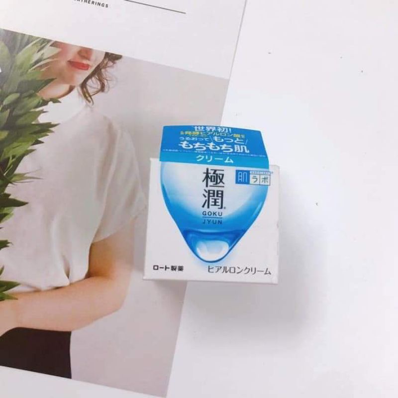 Kem dưỡng đêm Hadalabo hộp 50g  Nội địa Nhật chính hãng