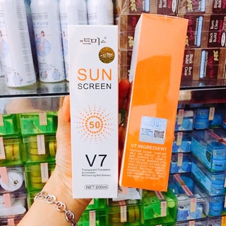 Kem xịt chống nắng V7 Sun Screen chính hãng mới