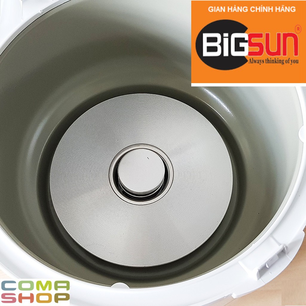 [Mã ELMS5 giảm 7% đơn 300k] NỒI CƠM ĐIỆN NẮP GÀI CHỐNG DÍNH BIGSUN BR-218N (1.8 LÍT) - HÀNG CHÍNH HÃNG BẢO HÀNH 12 THÁNG