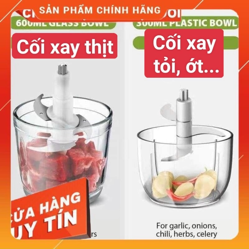 [Mã ELHADEV giảm 4% đơn 300K] Máy xay thịt cầm tay Ranbem 238B- kèm 2 ca đựng