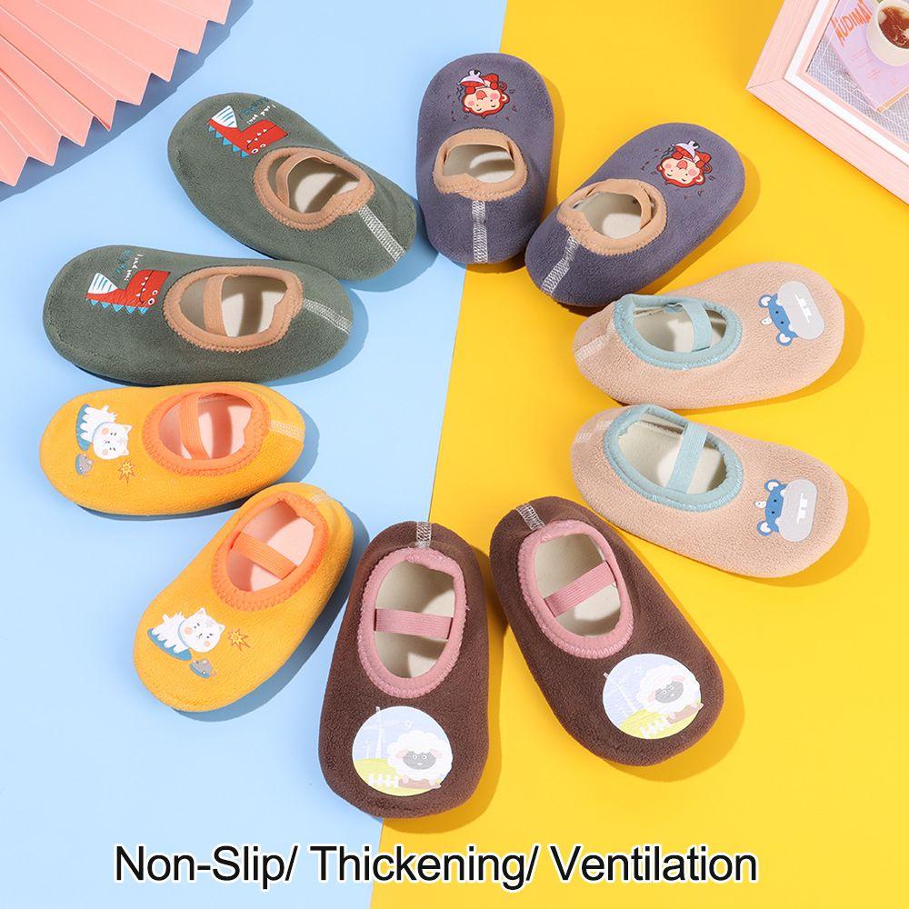 MELODG Vớ Cotton Chống Trượt Giữ Ấm Mùa Thu Đông Dễ Thương Cho Bé Trai Và Gái