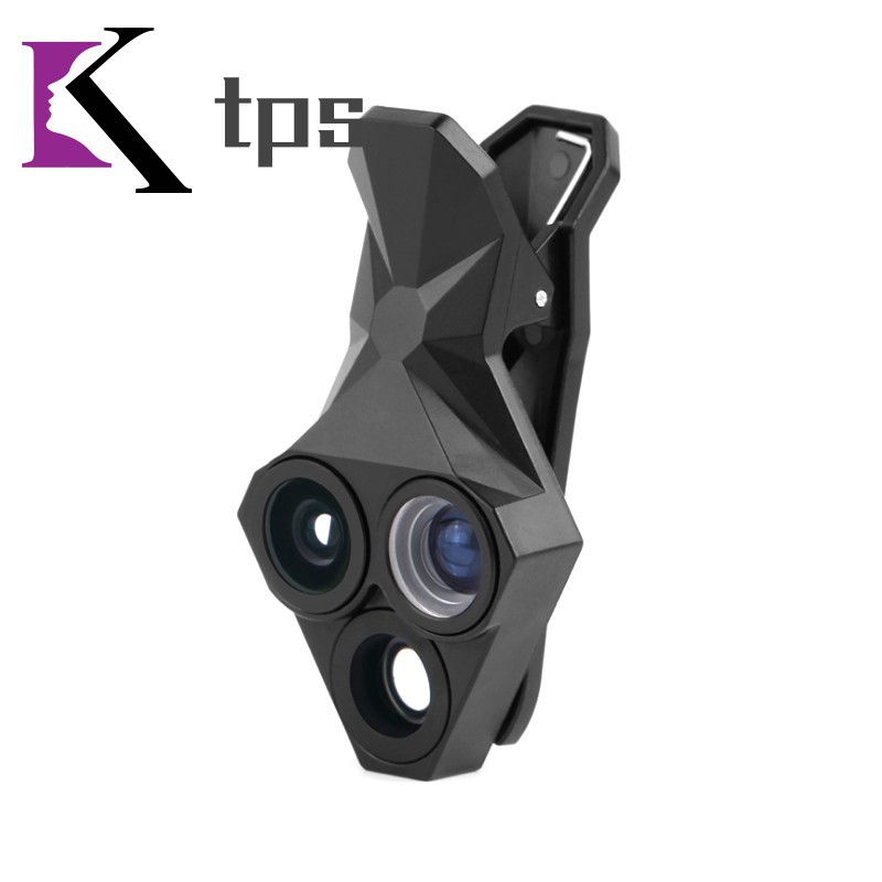3 in 1 Cellphone Camera Clip-on Lens 0.65X Wide Angle 20X Macro 160 Degree Lens for Phone Tablets Cmã WP