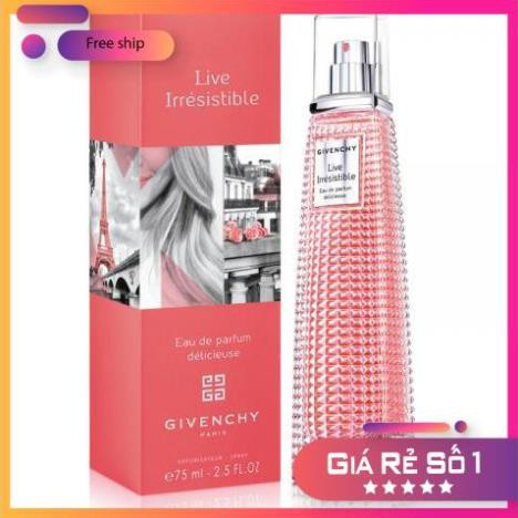 [CHÍNH HÃNG SIÊU CẤP ] (chuẩn auth) (chuẩn auth) Nước Hoa Nữ Live Irresistible Givenchy - 75ml chính hãng FREESHIP