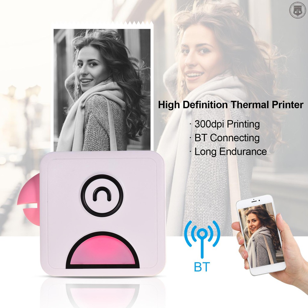 Máy In Nhiệt Không Dây Bỏ Túi 58mm 300dpi Kèm 1 Cuộn Giấy In Tiện Dụng | BigBuy360 - bigbuy360.vn